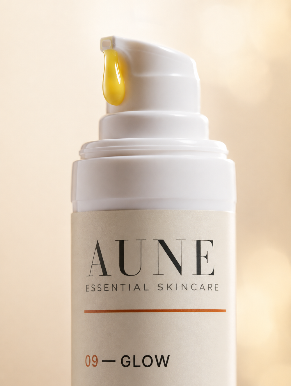 Gros plan du sérum visage AUNE GLOW