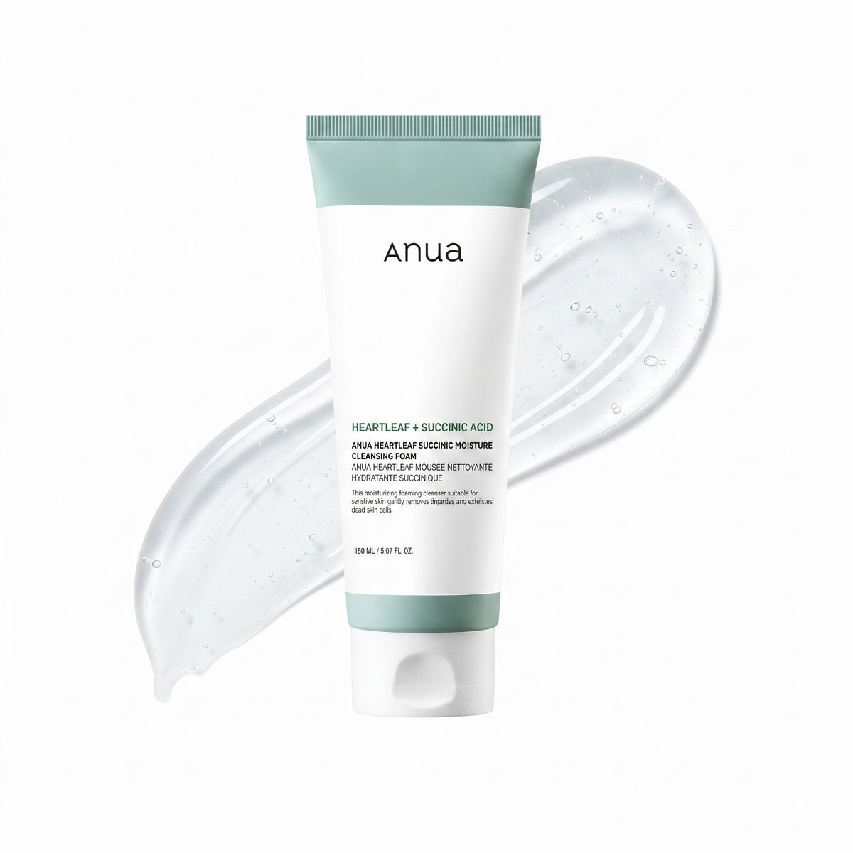 Heartleaf Succinic Moisture Cleansing Foam — Mousse nettoyante hydratante · 150 ml