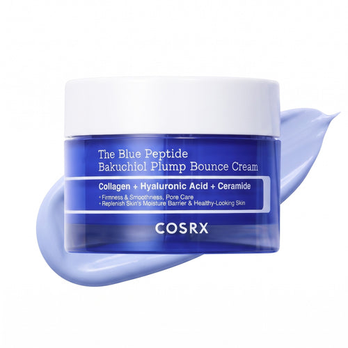 The Blue Peptide Bakuchiol Plump Bounce Cream — Crème repulpante aux peptides · 50 ml