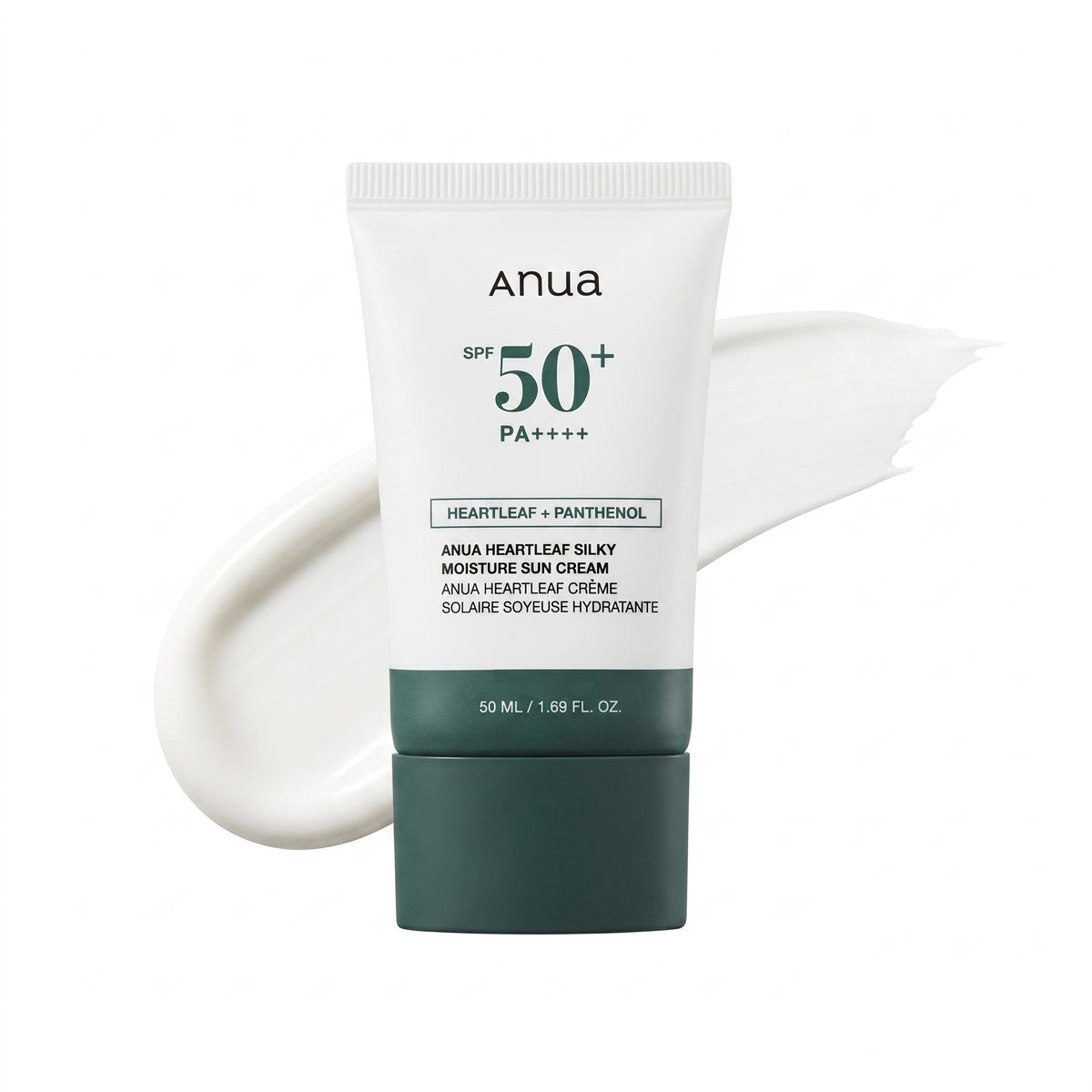 Heartleaf Silky Moisture Sun Cream SPF50+ PA++++ — Crème solaire hydratante SPF50+ · 50 ml