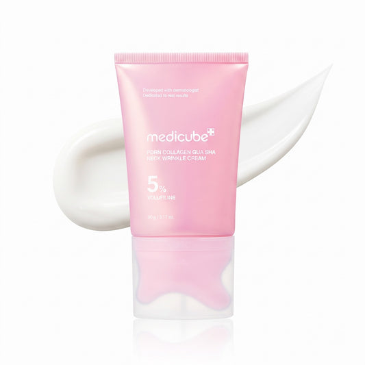 Medicube PDRN Collagen Gua Sha Neck Wrinkle Cream – crème cou et décolleté 90 g