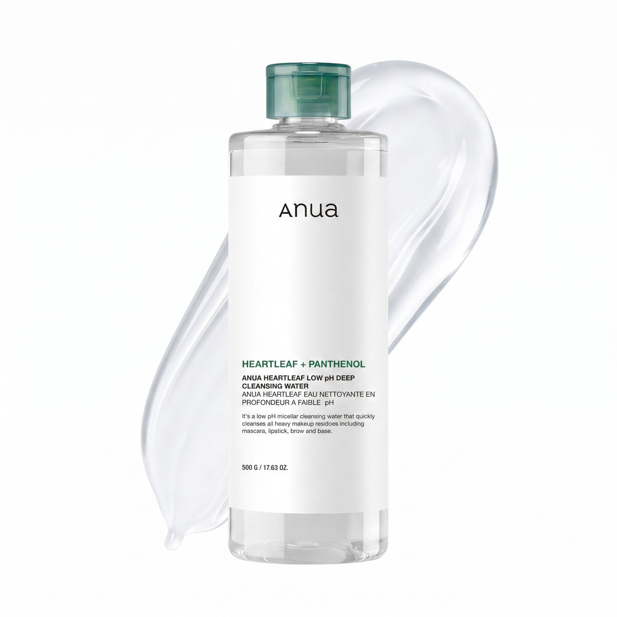 Heartleaf Low pH Deep Cleansing Water — Eau démaquillante · 500 g