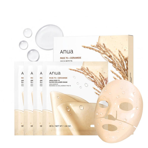 Rice Mask — Masque en tissu hydratant éclat · lot de 4