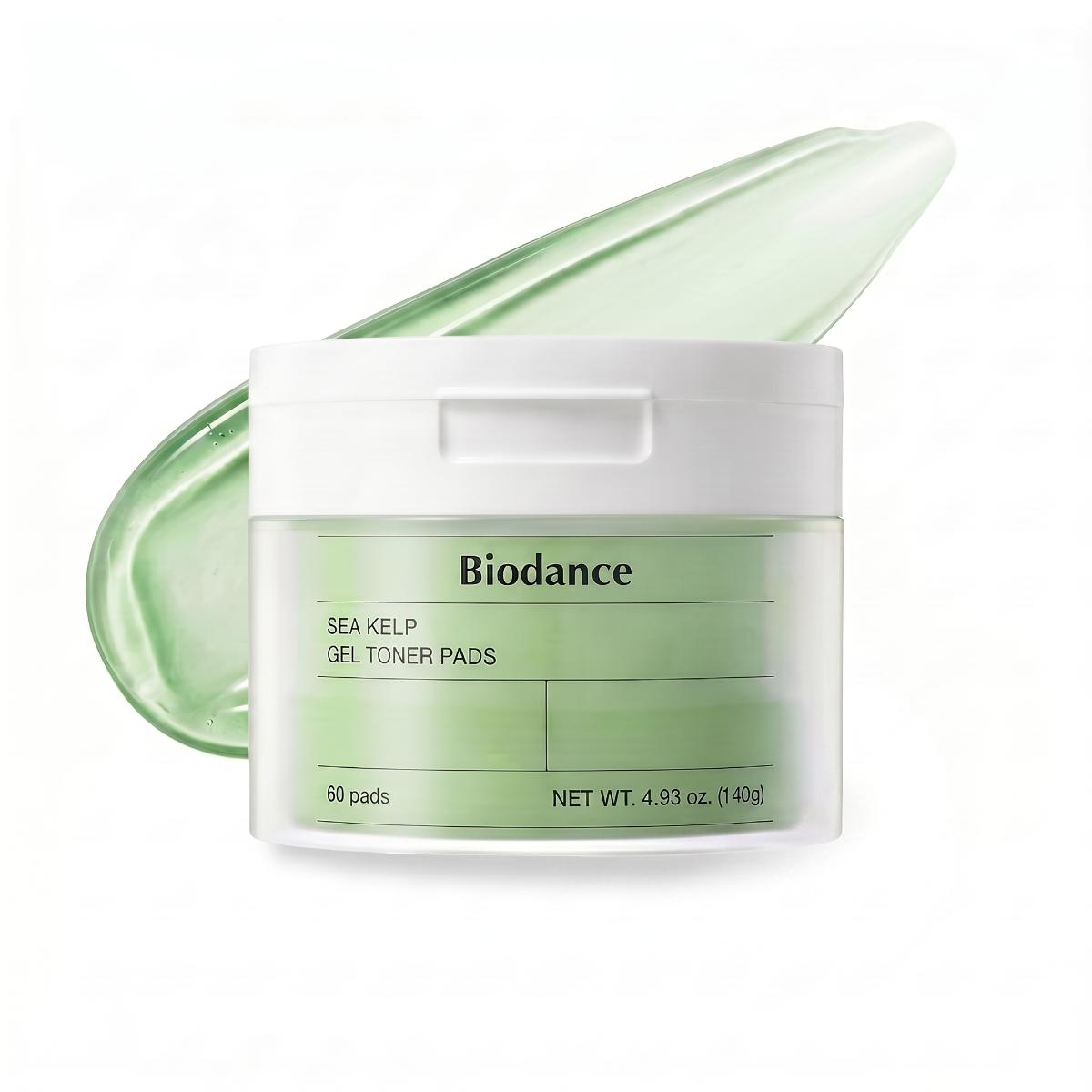 Biodance Sea Kelp Gel Toner Pad — Pads gel apaisants · 60 pads