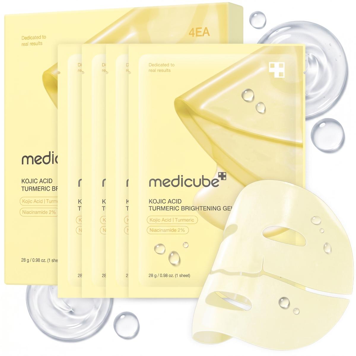 Kojic Acid Turmeric Gel Mask — Masque gel de nuit éclat · lot de 4