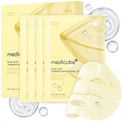 Kojic Acid Turmeric Gel Mask — Masque gel de nuit éclat · lot de 4