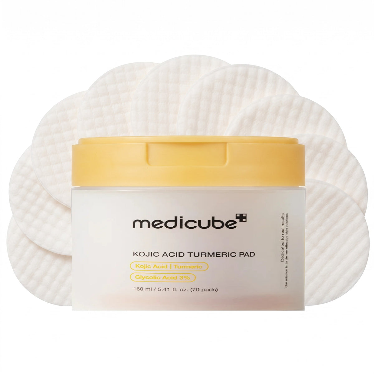 Kojic Acid Turmeric Pad — Pads exfoliants éclat · 70 pads