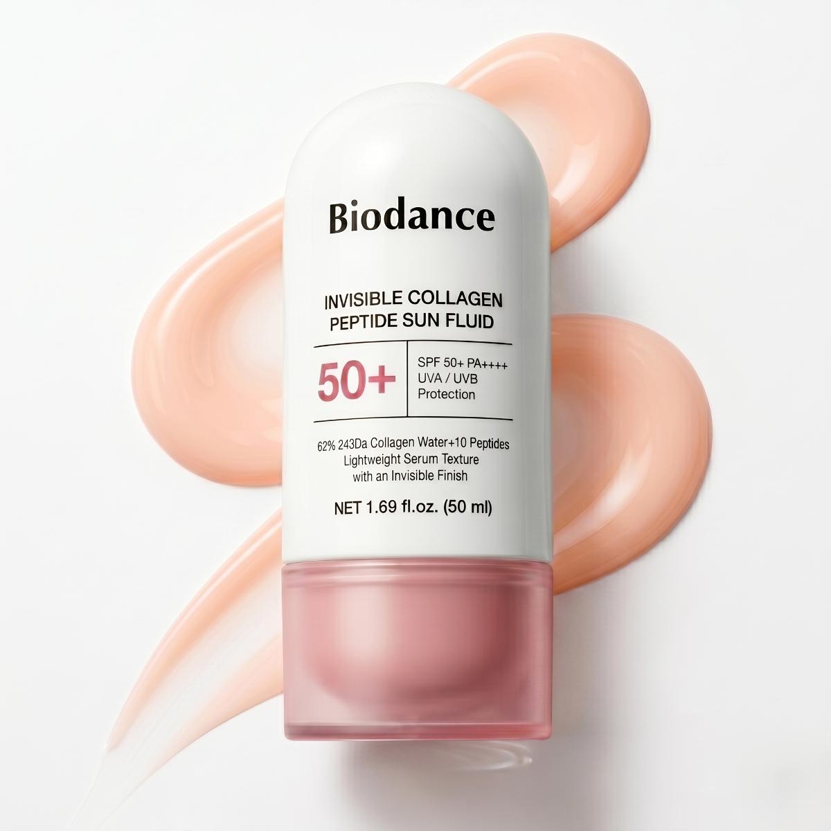 Biodance Invisible Collagen Peptide Sun Fluid SPF 50+ PA++++ — Fluide solaire · 50 ml
