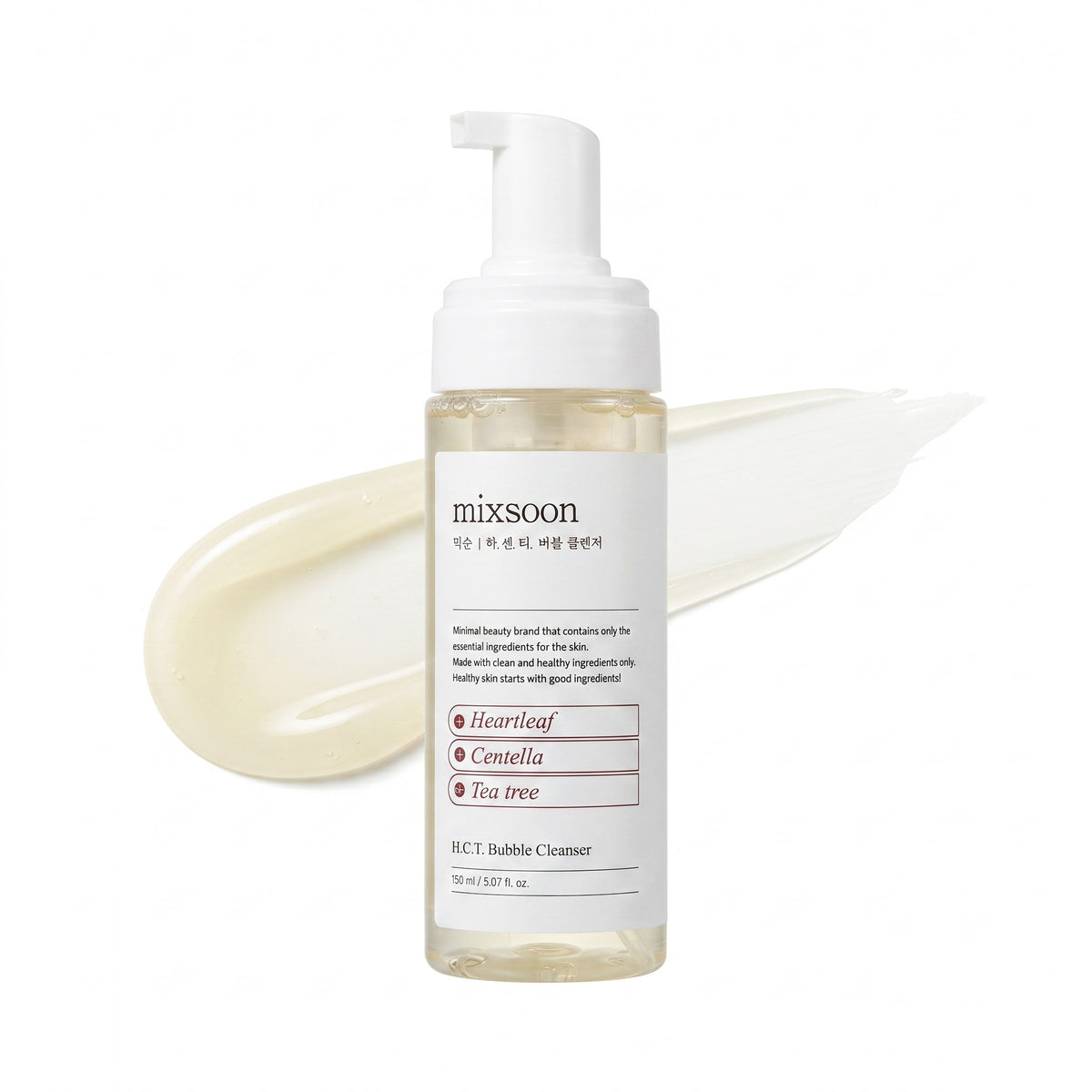 Mixsoon HCT Bubble Cleanser — Gel nettoyant moussant · 150 ml
