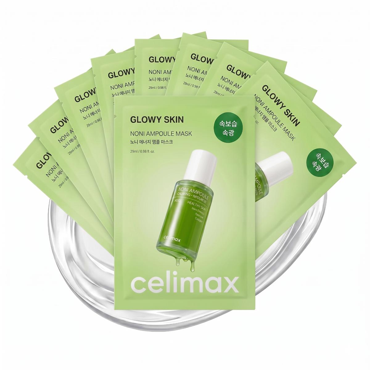 Celimax The Real Noni Energy Ampoule Mask — Masques tissu au noni · 10 masques