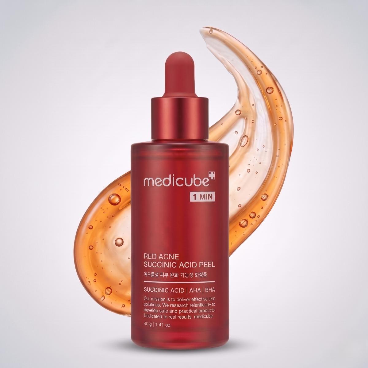 Red Acne Succinic Acid Peel Serum — Sérum peeling à rincer · 40 g
