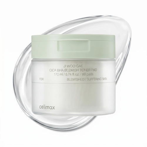 Celimax Cica BHA Blemish Toner Pad — Pads toniques apaisants · 60 pads