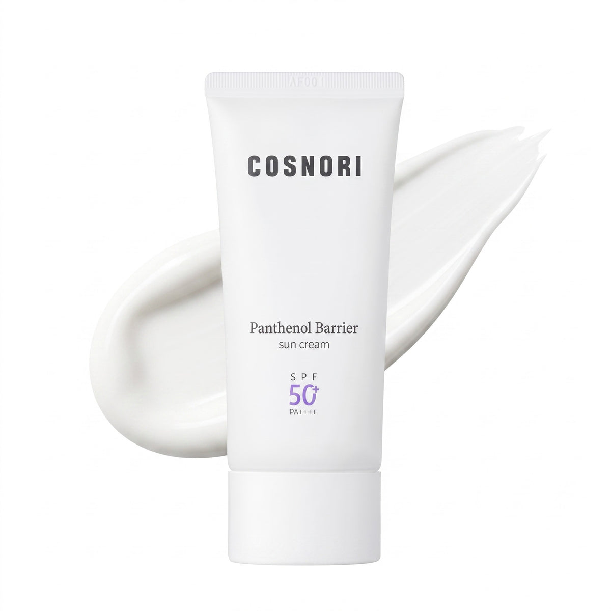 Cosnori Panthenol Barrier Sun Cream SPF50+ PA++++ — Crème solaire minérale · 50 ml