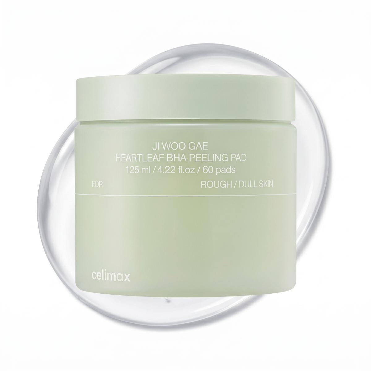 Celimax Heartleaf BHA Peeling Pad — Pads exfoliants au BHA · 60 pads