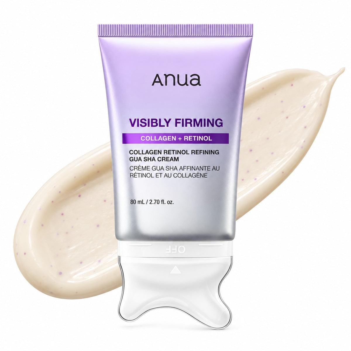 Collagen Retinol Refining Gua Sha Cream — Crème cou et décolleté avec applicateur · 80 ml