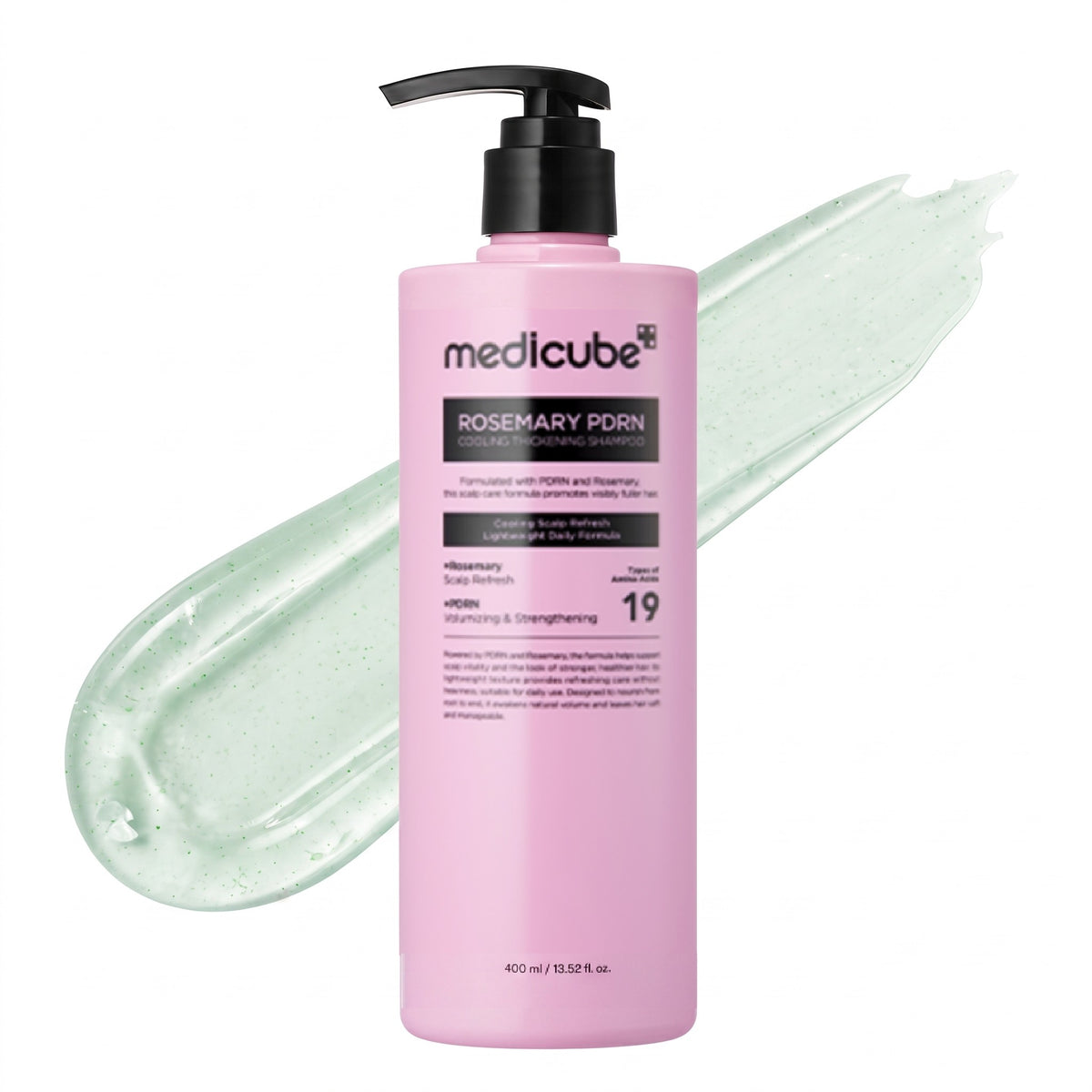 Rosemary PDRN Cooling Thickening Shampoo — Shampooing fraîcheur cuir chevelu · 400 ml