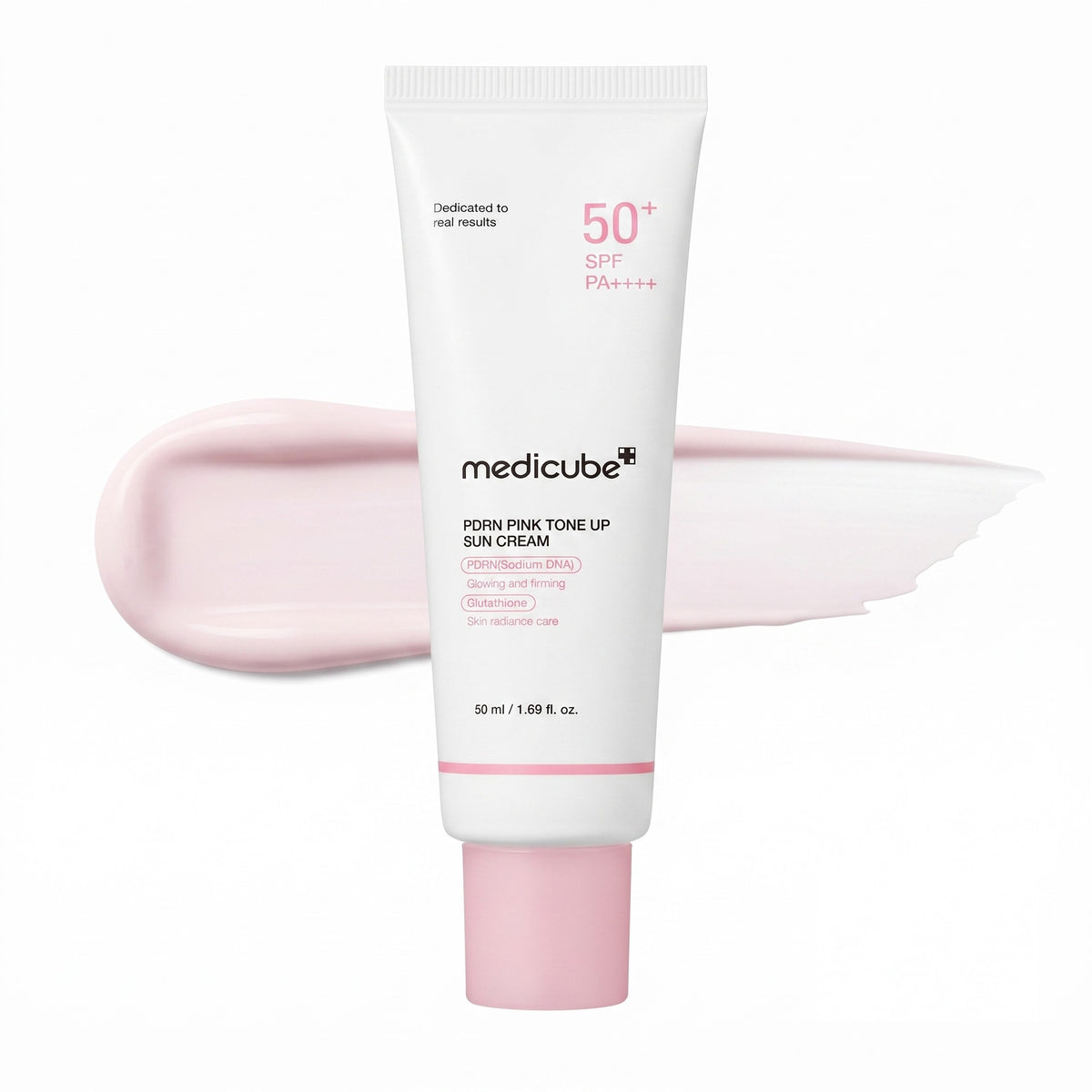 PDRN Pink Tone-Up Sun Cream — Crème solaire teintée rosée · 50 ml