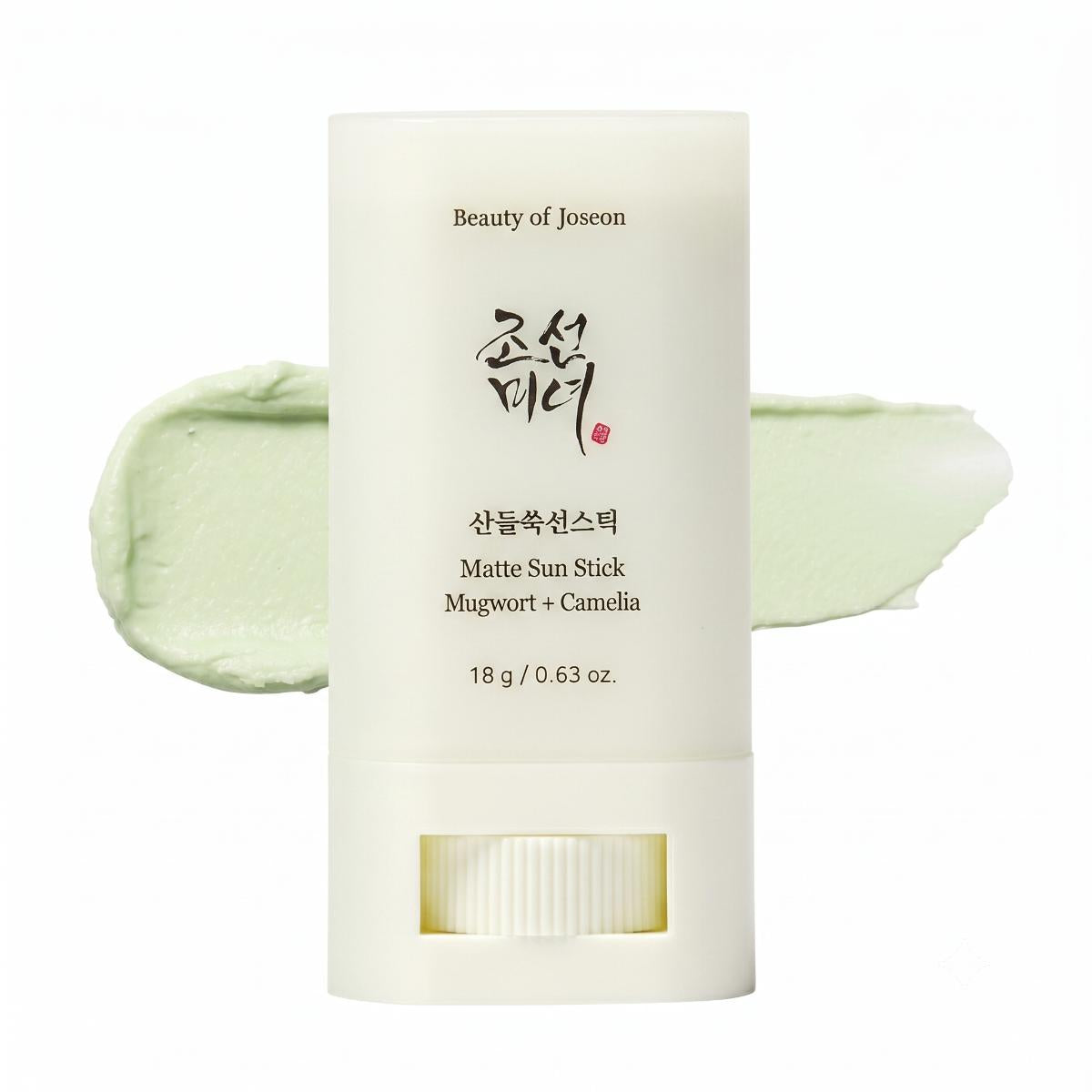Matte Sun Stick Mugwort + Camellia — Stick solaire fini mat · 18 g