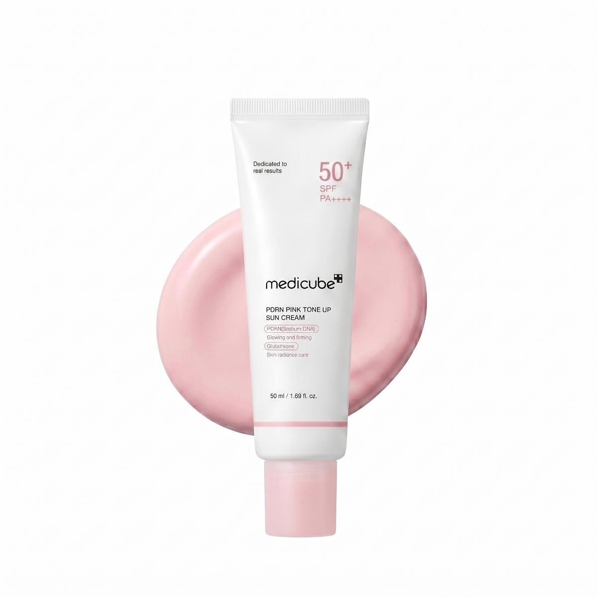 PDRN Pink Tone Up Sun Cream — Crème solaire teintée rosée · 50 ml
