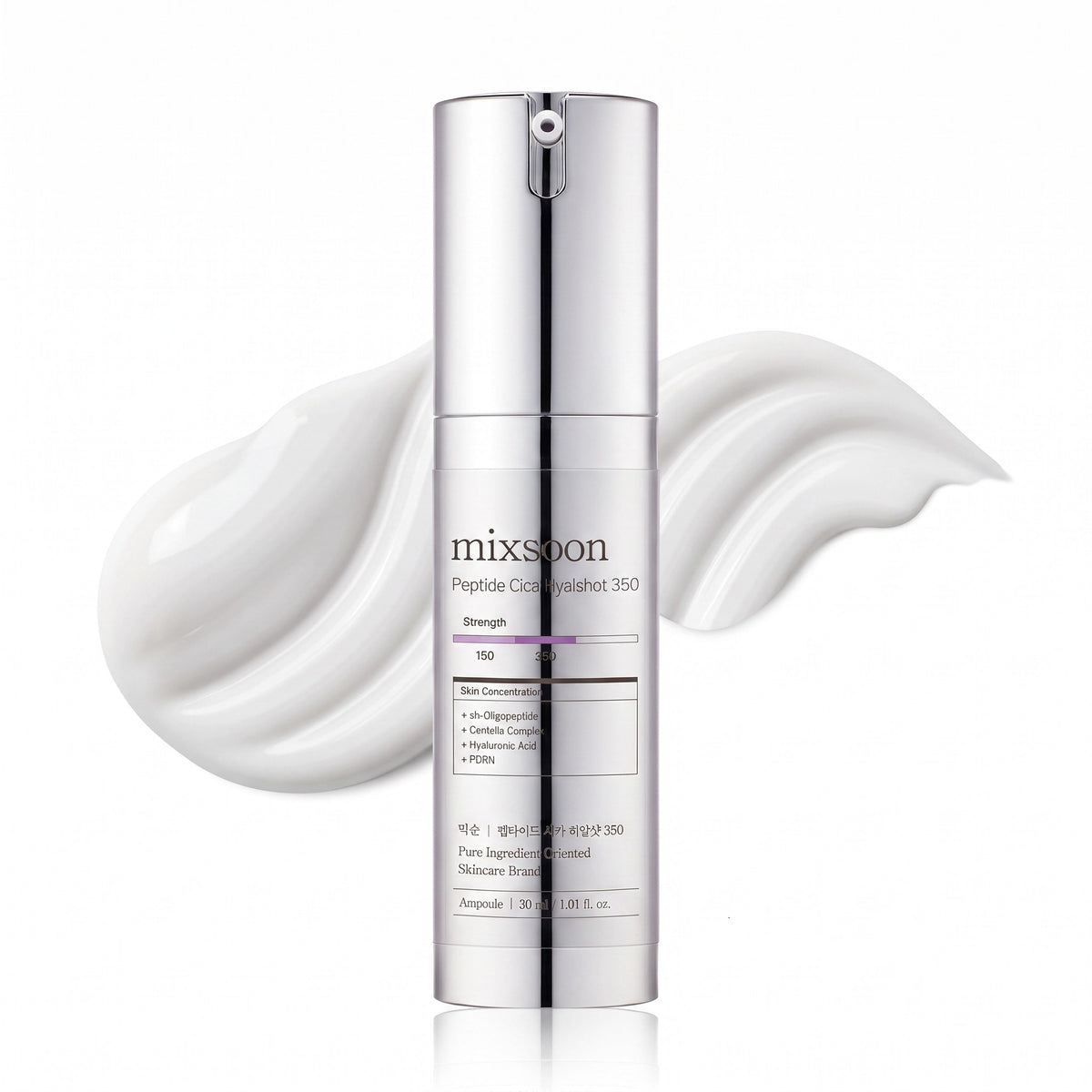 Mixsoon Peptide Cica Hyalshot 350 — Sérum lissant concentré · 30 ml