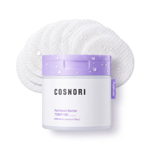 Cosnori Panthenol Barrier Toner Pad — Pads toniques au panthénol · 60 pads