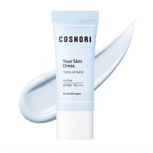 Cosnori Your Skin Dress Tone-Up Base SPF 50+ PA++++ Ice Blue — Base solaire tone-up · 35 ml