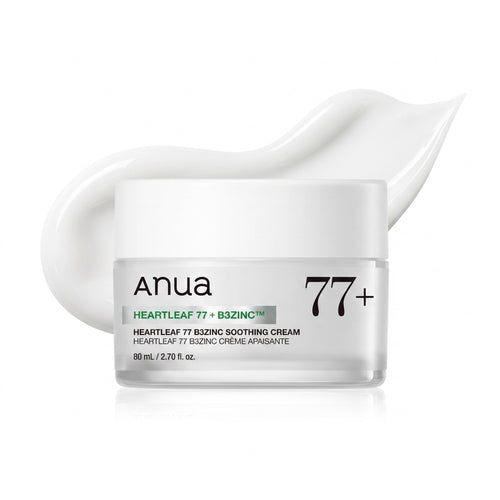 Heartleaf 77 B3Zinc Soothing Cream — Crème apaisante équilibrante · 80 ml